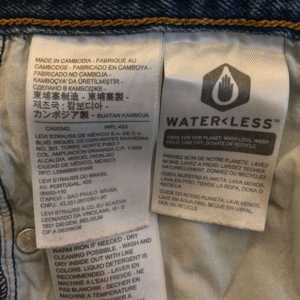 Levi’s ribcage straight jeans 27 blue button fly - Picture 12 of 14